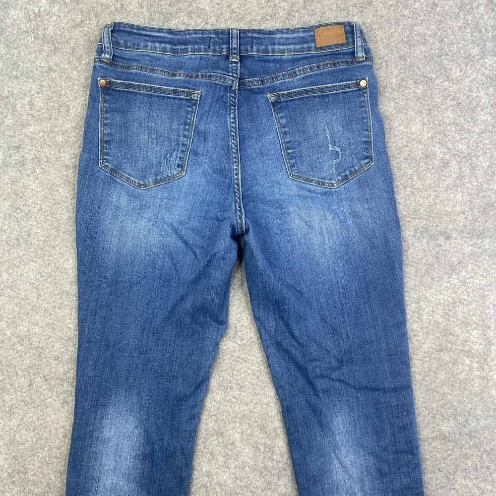 Judy Blue Jeans Women's Relaxed Distressed Stretch Medium Wash 31x26 - Picture 12 of 13